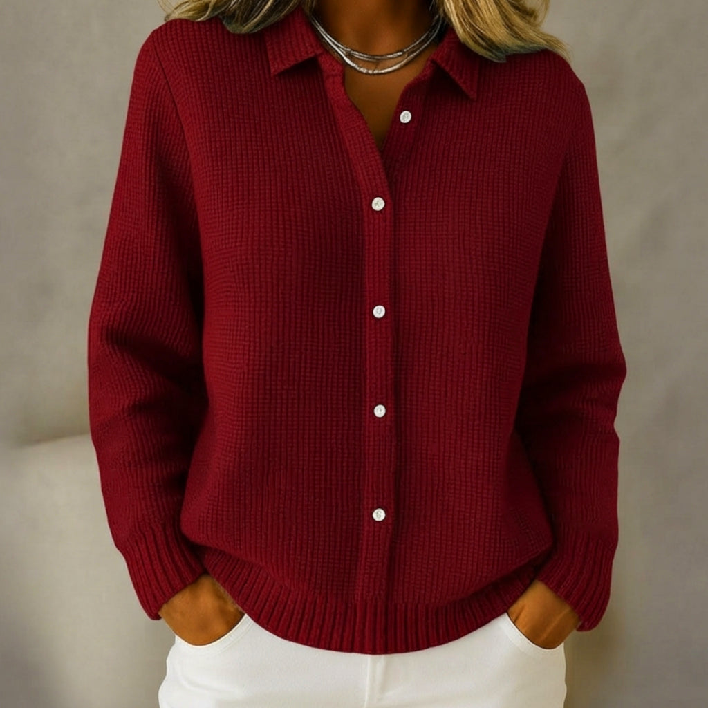 Cardigan En Maille Souple à Boutons