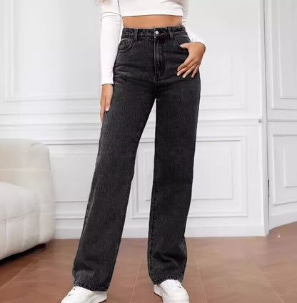 Pantalon Wide Leg Taille Haute – Coupe Élançant