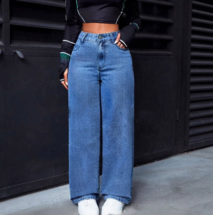 Pantalon Wide Leg Taille Haute – Coupe Élançant