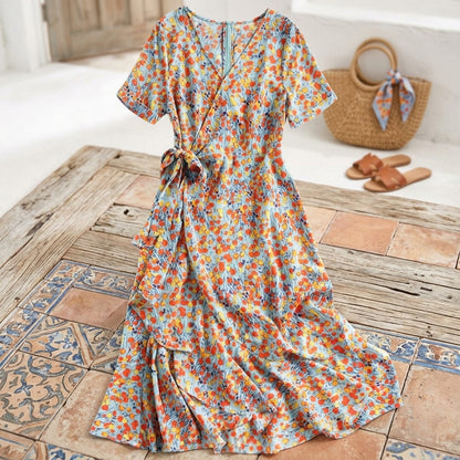 Robe florale Midi Imprimée